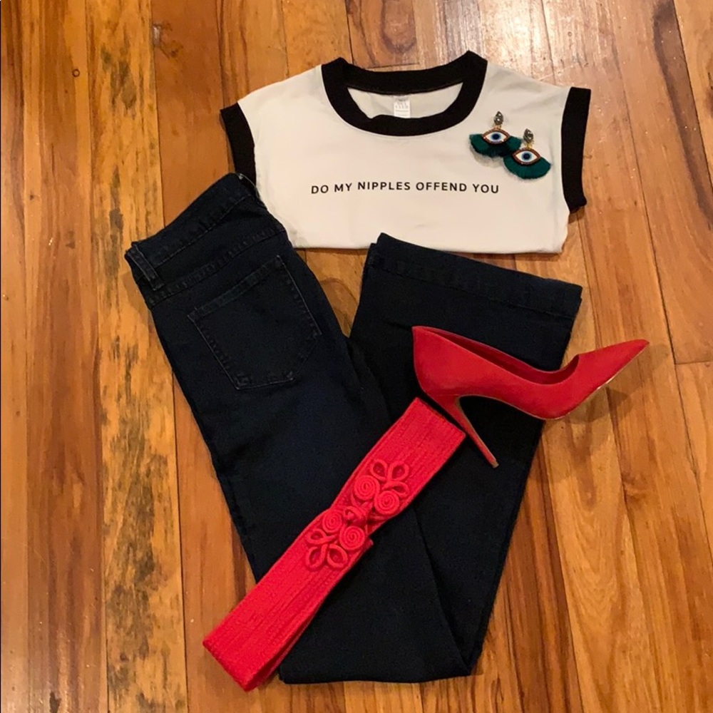 Free People vinatge dark denim jeans